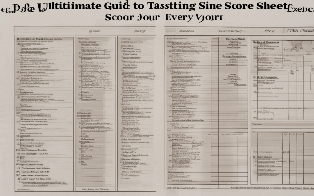 The Ultimate Guide to Wine Tasting Score Sheets: Perfect Your Scoring for Every Tasting Experience