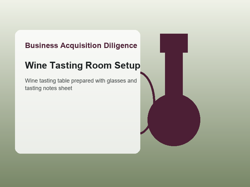 Wine tasting table prepared with glasses and tasting notes sheet