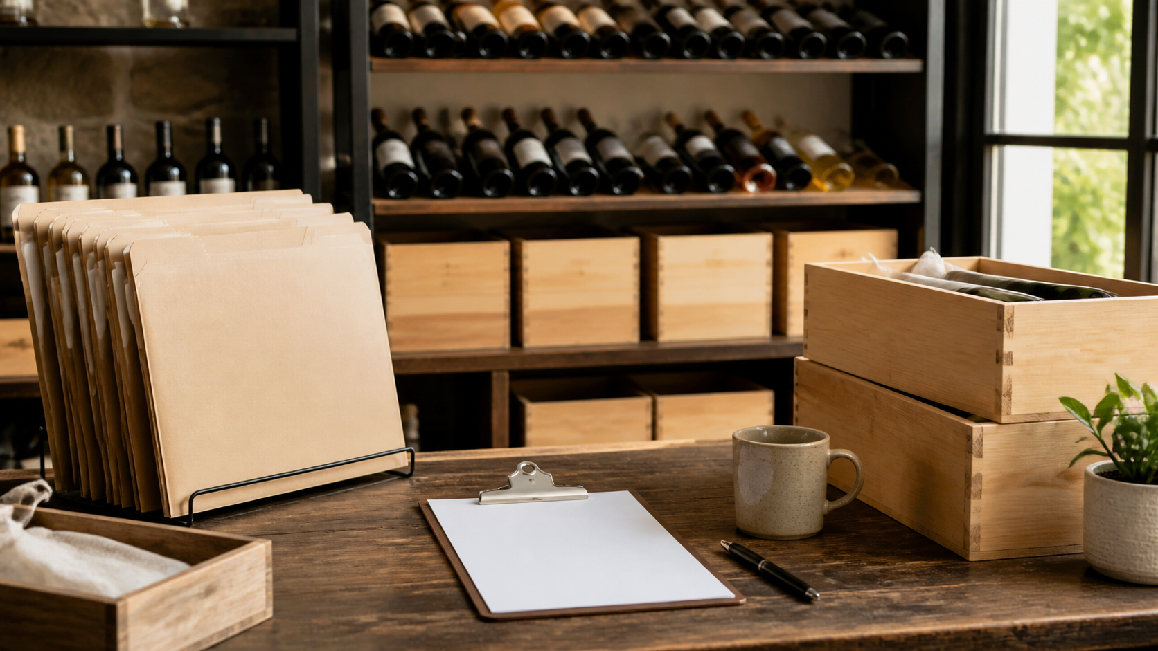 Wine shop records prepared for a confidential sale process